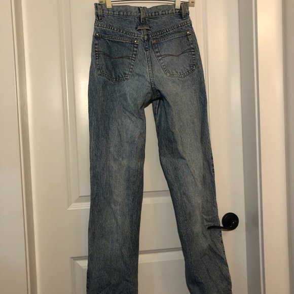 Vintage 100% Cotton High Rise Straight Slim Legged Jeans, Korean brand "Sparta" - Picture 5 of 8